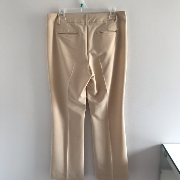 San Francisco High Waisted Cream Pleated Straight Leg Pants - Picture 16 of 16